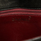 Black Leather Chanel Flap Bag