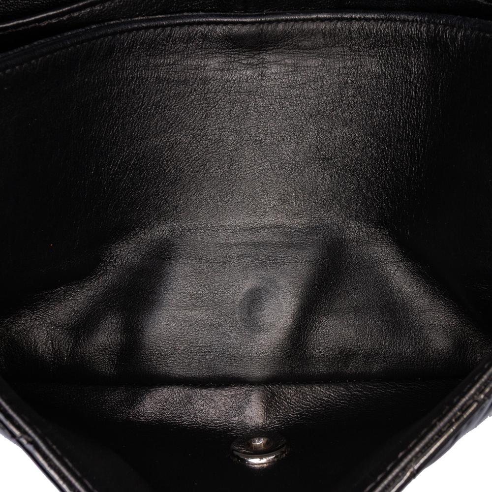 Black Leather Chanel Flap Bag