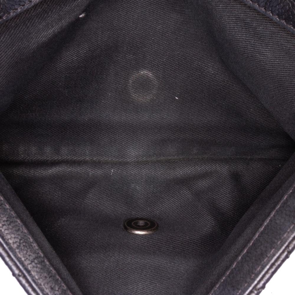 Black Leather Chanel Flap Bag