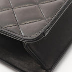 Black Leather Chanel Crossbody Bag