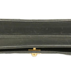 Black Leather Chanel Shoulder Bag