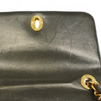 Black Leather Chanel Shoulder Bag