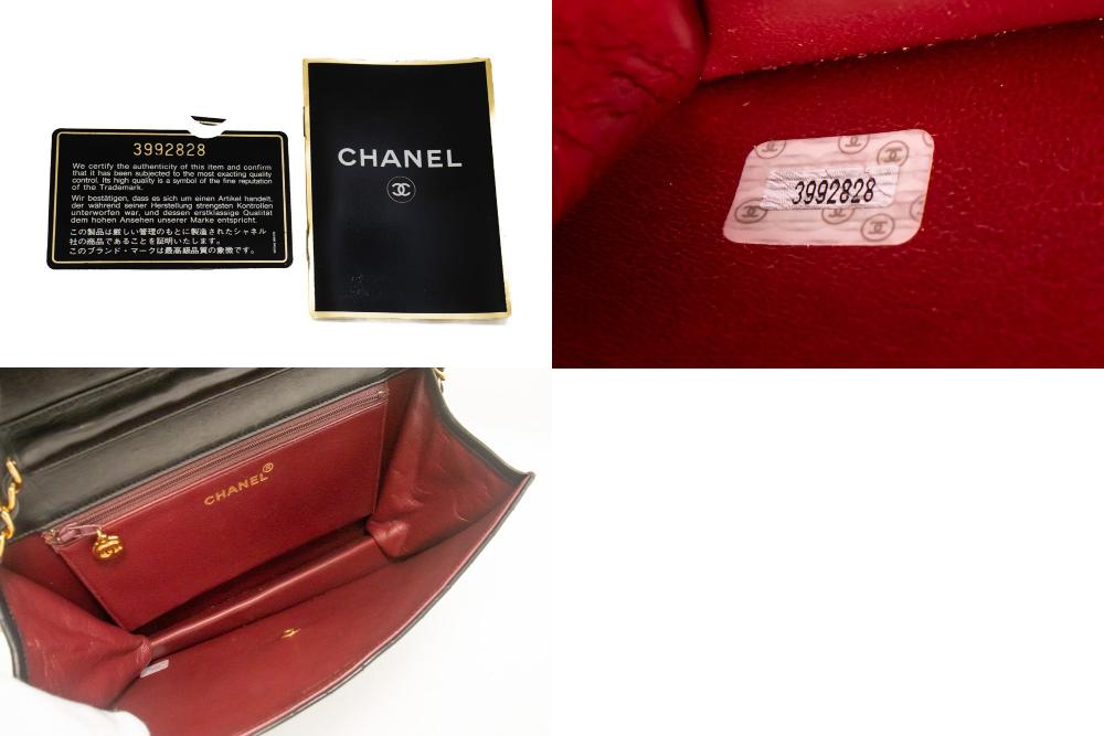 Black Leather Chanel Crossbody Bag
