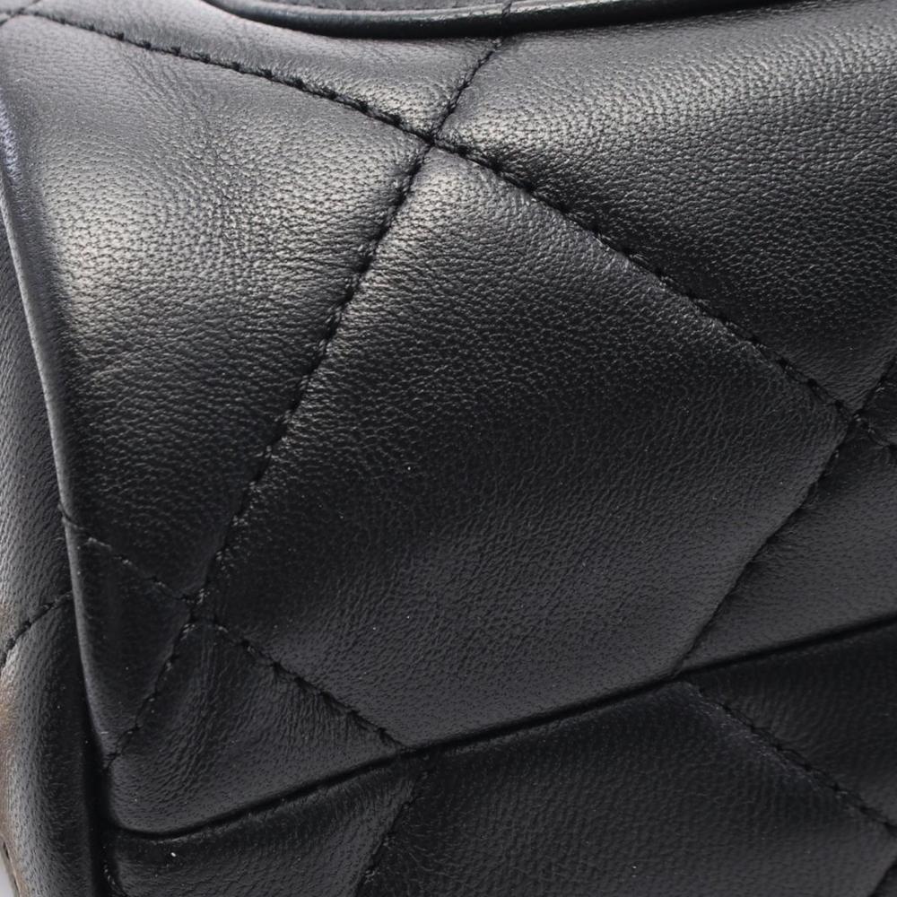 Black Leather Chanel Crossbody Bag