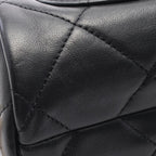 Black Leather Chanel Crossbody Bag