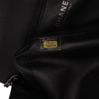 Black Leather Chanel Flap Bag