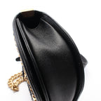Black Leather Chanel Crossbody Bag
