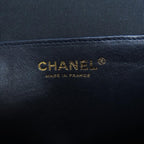 Black Leather Chanel Shoulder Bag