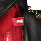 Black Leather Chanel Flap Bag