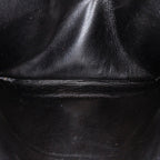 Black Leather Chanel Flap Bag