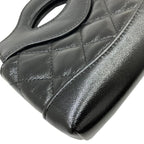 Black Leather Chanel Shoulder Bag
