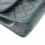 Black Leather Chanel Flap Bag