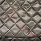 Black Leather Chanel Shoulder Bag