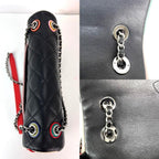 Black Leather Chanel Flap Bag