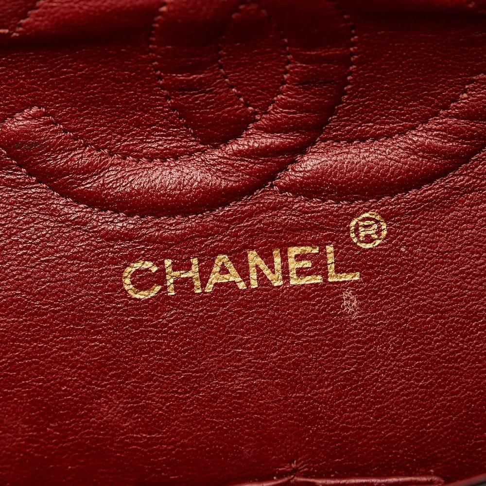 Black Leather Chanel Flap Bag