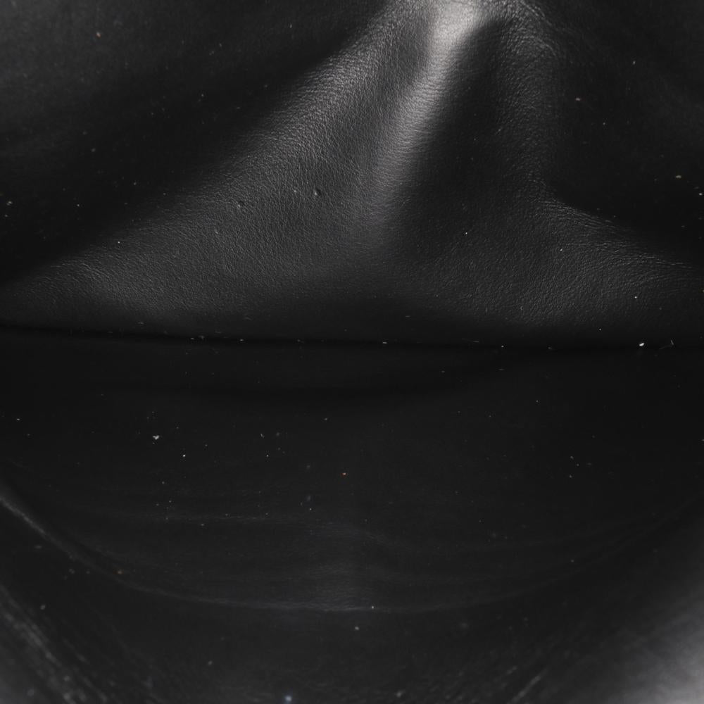 Black Leather Chanel Flap Bag