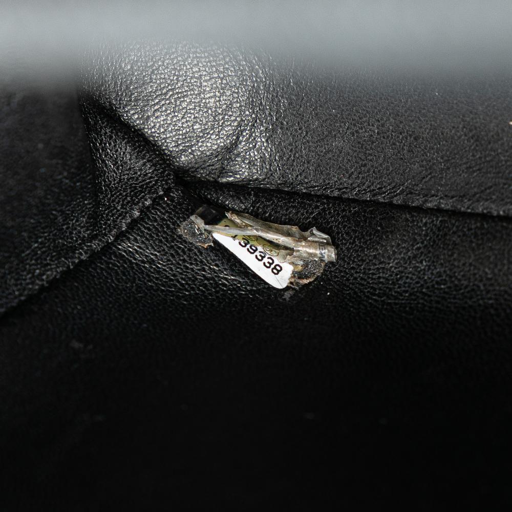 Black Leather Chanel Flap Bag