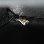 Black Leather Chanel Flap Bag