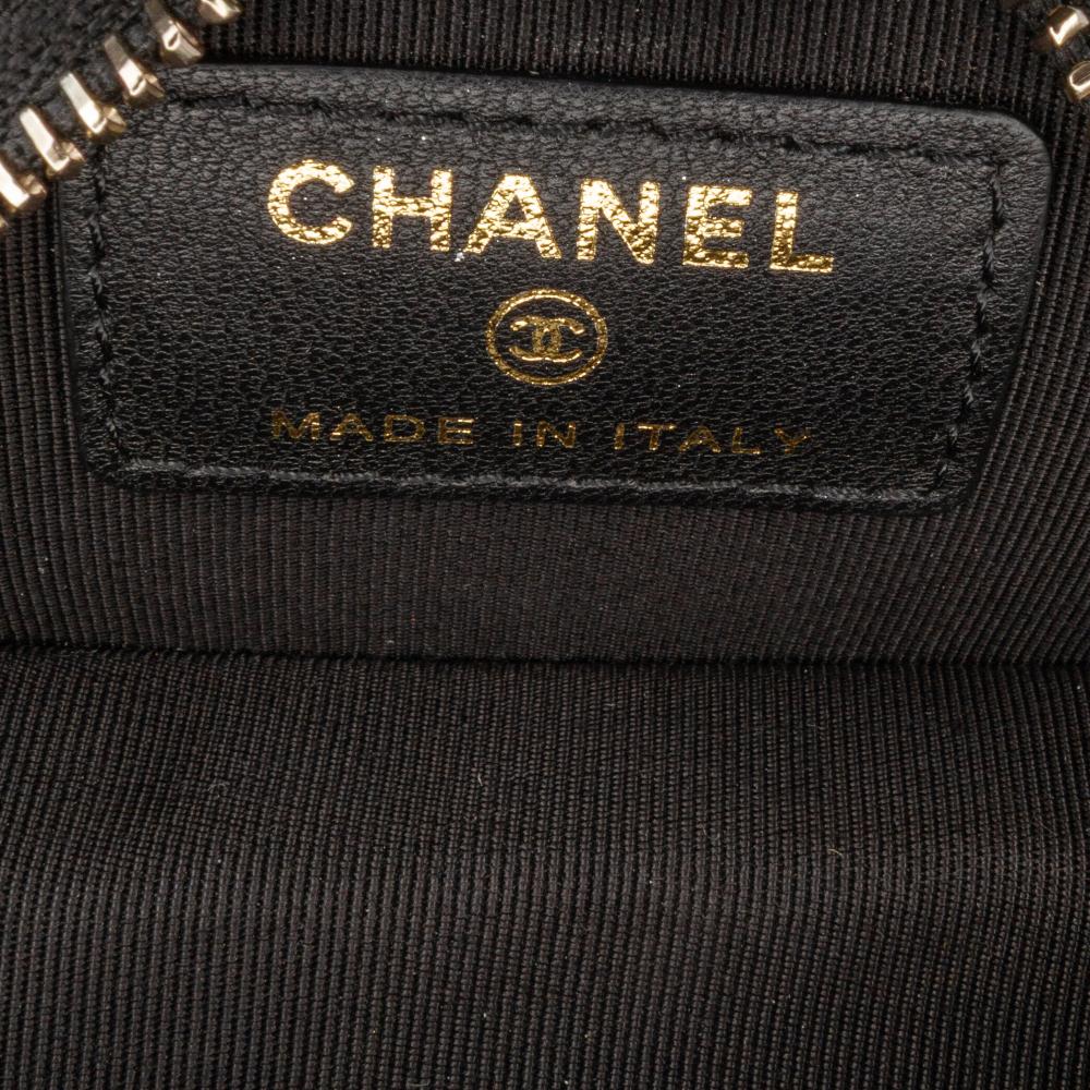 Black Leather Chanel Crossbody Bag