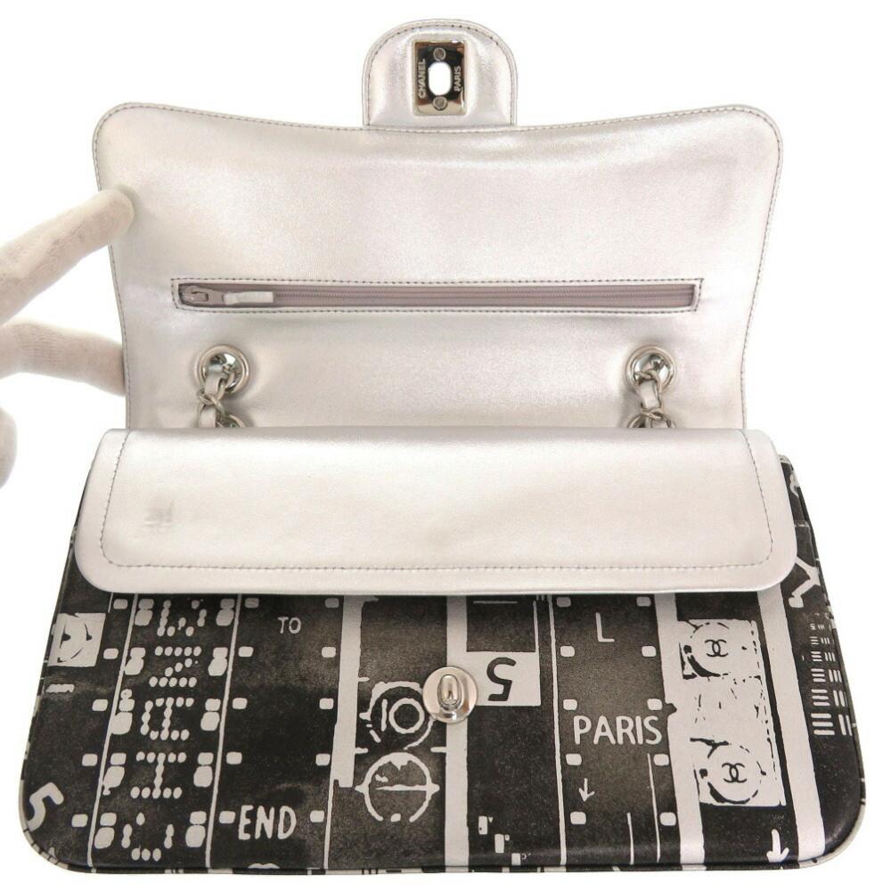 Black Leather Chanel Flap Bag