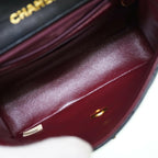 Black Leather Chanel Shoulder Bag