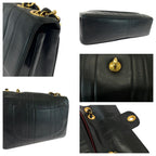 Black Leather Chanel Flap Bag