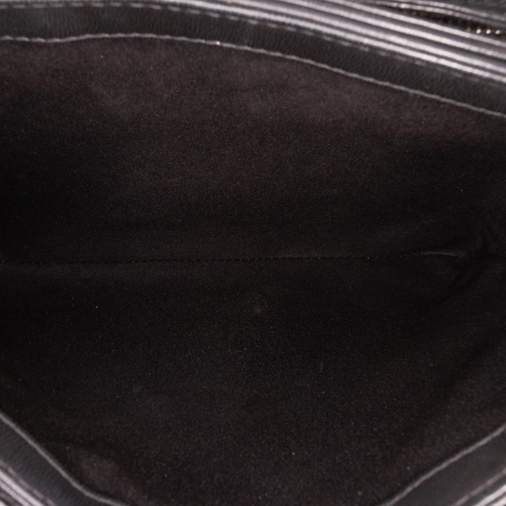 Black Leather Chanel Flap Bag