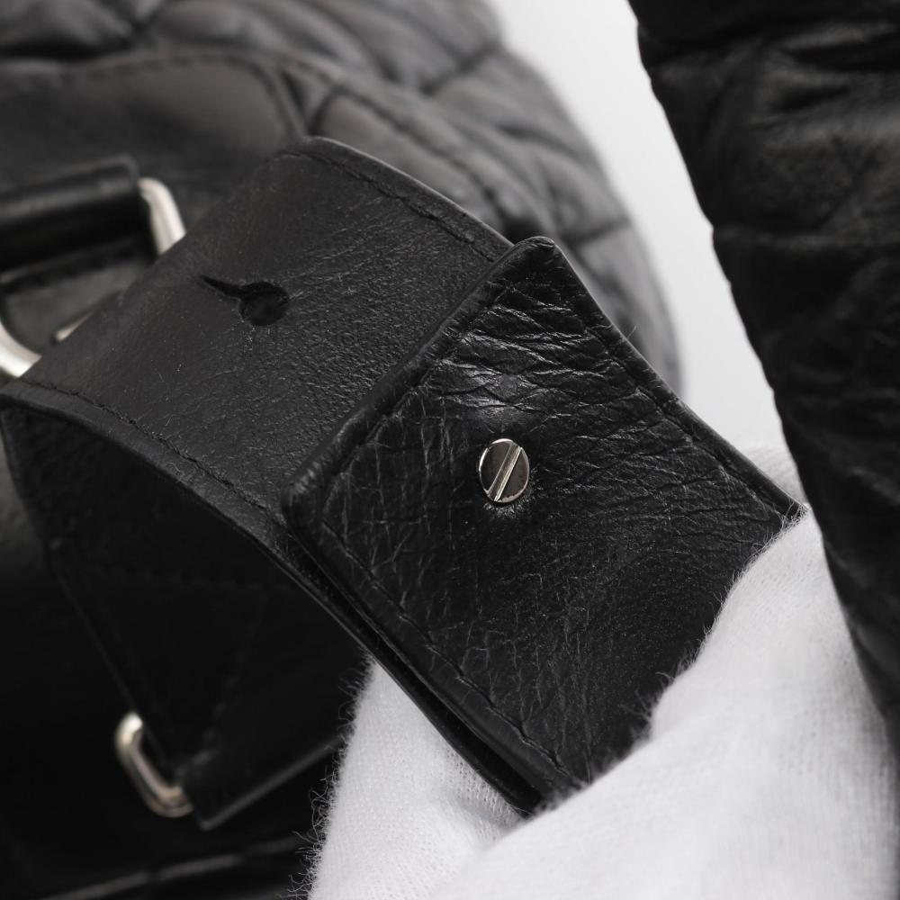 Black Leather Chanel Backpack