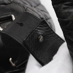 Black Leather Chanel Backpack