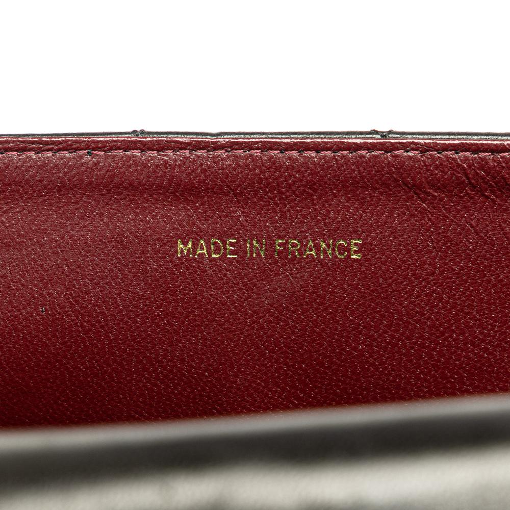 Black Leather Chanel Flap Bag