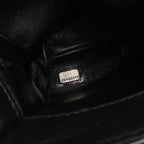 Black Leather Chanel Flap Bag