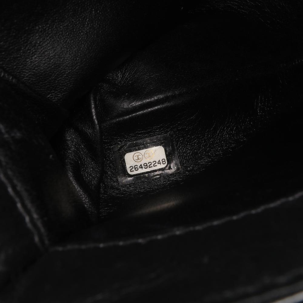 Black Leather Chanel Flap Bag