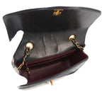Black Leather Chanel Shoulder Bag