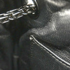 Black Leather Chanel Shoulder Bag