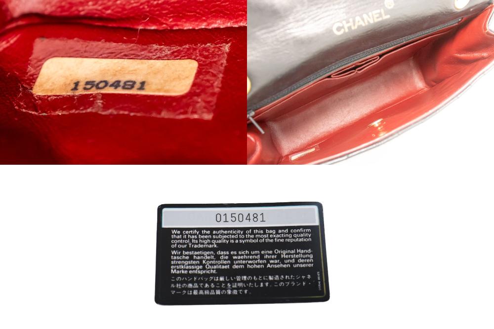 Black Leather Chanel Flap Bag