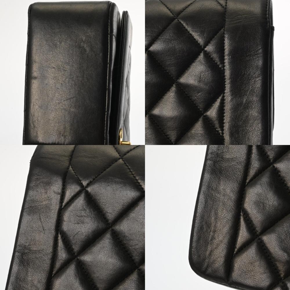 Black Leather Chanel Crossbody Bag