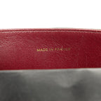 Black Leather Chanel Flap Bag