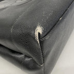 Black Leather Chanel Shoulder Bag