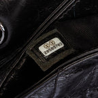 Black Leather Chanel Flap Bag