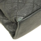 Black Leather Chanel Shoulder Bag