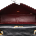 Black Leather Chanel Shoulder Bag