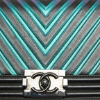 Black Leather Chanel Flap Bag