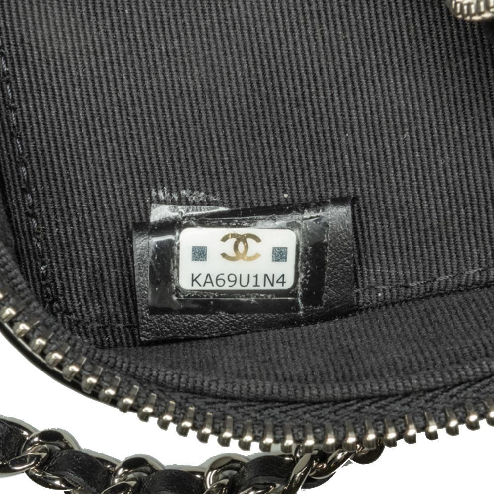 Black Leather Chanel Crossbody Bag