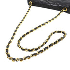 Black Leather Chanel Shoulder Bag