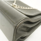 Black Leather Chanel Shoulder Bag