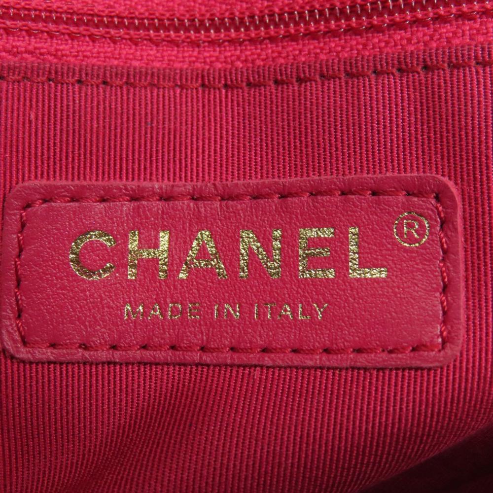 Black Leather Chanel Shoulder Bag