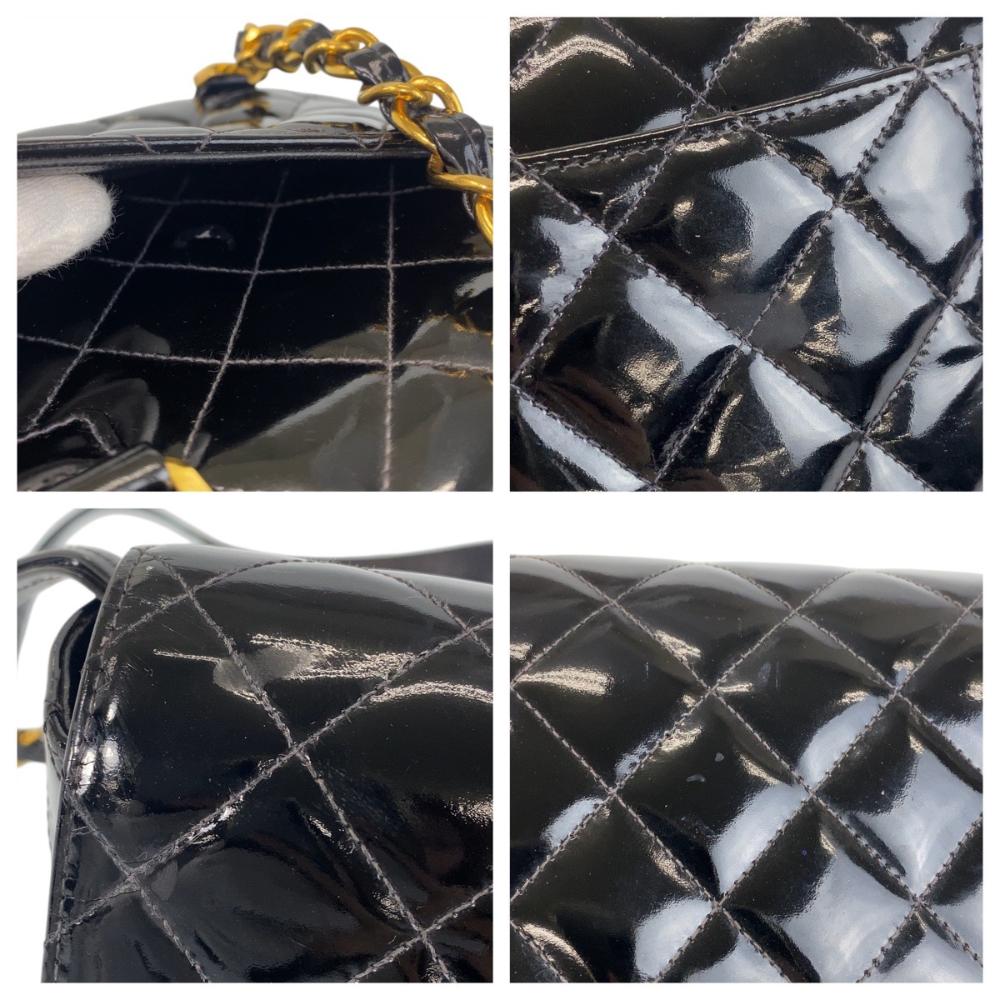 Black Leather Chanel Backpack