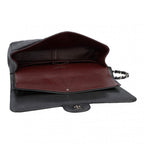 Black Leather Chanel Flap Bag