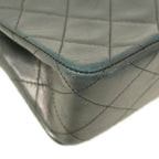 Black Leather Chanel Shoulder Bag