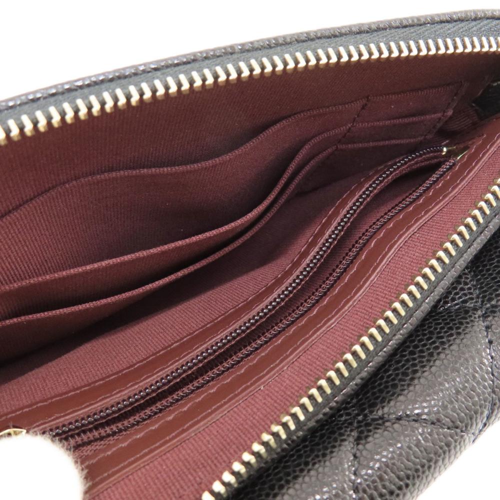Black Leather Chanel Shoulder Bag